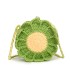 Summer bag 2024 new small fresh artistic girl fashion flower shoulder bag ins crossbody knitted bag trend