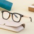 2024 New European and American Retro Box Glasses Frame Men's Matching Myopia Glasses Flat Light Glasses Frame Men's Glasses Wholesale