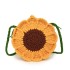 Summer bag 2024 new small fresh artistic girl fashion flower shoulder bag ins crossbody knitted bag trend