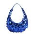 Internet celebrity armpit bag for women 2024 new European and American fashion sequins dazzling Western style Xiaohongshu same one shoulder dumpling bag