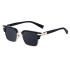 European and American New Retro Polarized Eyebrow Frame Sunglasses Men's Box Sunglasses Men's Glasses Cross border Wholesale Sunglasses