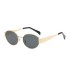 2024 New European and American Fashion Elliptical Frame Sunglasses for Women Outdoor Street Photography Sunglasses for Women Cross border Wholesale Sunglass