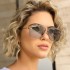 Box sunglasses men's MACH SIX1261 fashionable metal frameless cut edge sunglasses women's trend 2022 new model