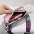 Personalized graffiti camera bag for women 2024 new Korean version fashion trend ins wide shoulder strap crossbody small square bag pu