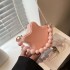 Cute Small Bag 2024 New Forest Sweet Girl Little Fragrant Wind Pearl Handheld Crossbody Chain Star Bag PU