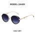 2022 European and American retro oval frame sunglasses men's side bag small frame women's sunglasses trendy cross-border glasses wholesale