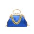 Bag Autumn 2024 New Korean Fashion Candy Color Thick Chain Handheld Women's Crossbody Bright Face Banquet Bag PU