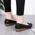 2020 Autumn New Women's Singles Shoes Slope Heel Comfortable Pointed Bean Shoes Mid Heel Work Mom Shoes Trendy