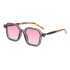 Fashion Korean Box Sunscreen Sunglasses for Women Ins Anti Blue Light Frame Cross border Wholesale Men's Sunglasses