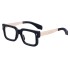 2024 New European and American Fashion Box Glasses Frame for Men Can be Paired with Myopia Flat Light Glasses for Men Optical Glasses Frame Wholesale