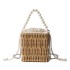 Xiaoxiangfeng Pearl Beach Bag Summer 2024 New Forest Soft Girl Ins Internet Celebrity One Shoulder Vacation Woven Bag Trend