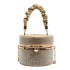 New 2024 European and American Fashion Diamond Box Bag Inside Women's Wrinkled Handheld Crossbody Banquet Bag Trendy