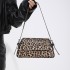 Bags Fashion Bag 2024 New Korean Edition Fashion Leopard Pattern Personalized Women's Single Shoulder Crossarm Underarm Bag PU