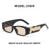 European and American personalized small frame sunglasses for women with a sense of luxury cross-border wholesale fashion wide leg sunglasses for men with UV protection