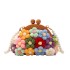 Fairy Bag Summer New 2024 Forest Style Artistic Flower Small Fragrance Pearl Single Shoulder Canvas Shell Bag