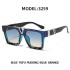 2022 New Fashionable Large Frame Sunglasses for Men, Internet Celebrities, Same Style Box Sunglasses for Men, Trendy, European and American Cross border Shapes