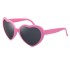 Lights become love romantic glasses at night Tiktok net red same sunglasses fashion peach sunglasses female fashion 2023