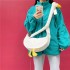 Internet celebrity cute duck head canvas bag for women 2024 new trend funny cute ugly duck student crossbody shoulder bag trend