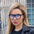 2022 Box Sunglasses Female Sensation European and American Internet Celebrity Same Style Sunglasses Male Trendy Shapes Cross border Glasses Wholesale