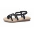 New flat bottomed flip flops for women's summer beach shoes, trendy Korean version with exposed toes for women