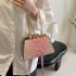 This year's popular bag 2024 new European and American fashion retro texture women's single shoulder chain hand-held small square bag PU