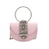 Bag Autumn 2024 New Korean Fashion Candy Color Handheld Ins Internet Celebrity Women's Crossbody Water Diamond Saddle Bag