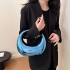 This year's popular bag for women 2024 new European and American fashion candy colored and stylish wrist shiny acrylic dumpling bag