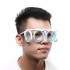 Tiktok the same technology anti dizziness vehicle ship aircraft lens free portable folding children adult liquid glasses goggles