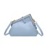 2024 New European and American Fashion Retro Texture Ins Internet Celebrity Women's Single Shoulder Cross Shoulder Triangle Small Square Bag PU