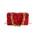 Bags personalized sequin small bag 2024 new European and American fashionable retro texture single shoulder women's box bag