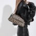 Bags Fashion Bag 2024 New Korean Edition Fashion Leopard Pattern Personalized Women's Single Shoulder Crossarm Underarm Bag PU