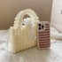 Little Fairy Bag New 2024 European and American Fashion Bead Weaving Ins Internet Celebrity Handheld Crossbody Stylish Tote Bag