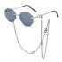 Korean fashion sunglasses for women wholesale cross-border Tiktok frameless chain sunglasses trend 2022 new