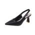 2022 Spring and Summer New Pointed High Heels for Women, Thin Heels, Headless Sandals, Back Air Shallow Mouth Single Shoes for Women