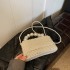 Fairy Bag Summer 2024 New Small Fragrant Style Pearl Handheld Instagram Popular Women's One Shoulder Vacation Woven Bag