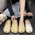 Baotou Half Slippers for Women's Summer Outerwear 2023 New Pregnant Women's Soft Bottom Woven Flat Bottom Fish Mouth Muller Shoes French Cool Trailer