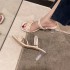 2023 Women's Sandals Summer Internet Celebrity Korean Fashion Coarse Heel Fashion Fairy Style Dress Slippers