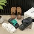 Outing slippers for women in summer 2024, new style with thick sponge cake sole, height increasing, small and casual beach sandals for outdoor wear