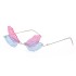 2022 New Dragonfly Sunglasses Women's Fashion Wings Sunglasses Women's Trendy Double Lens Party Ball Sunglasses