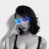 Amazon LED lights, luminous glasses, futuristic sense of technology, Tiktok, the same bar, disco, explosive flash charging glasses