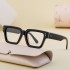 2024 New European and American Fashion Box Glasses for Women Can be Paired with Myopia Flat Glasses for Men Optical Frame Cross border Wholesale