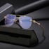 2024 retro imitation wood grain frameless sunglasses for men, toad sunglasses for men, cross-border wholesale of sunglasses