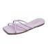 Fairy style slippers for women's new 2022 summer outdoor wear Korean version simple slim strap square headed flat bottomed beach sandals trendy