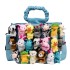 Cartoon canvas bag 2024 new soft girl cute doll funny large capacity single shoulder pleated handbag