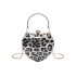 Leopard print small bag 2024 new Korean version fashionable shoulder bag Instagram popular women's chain crossbody love bag trend