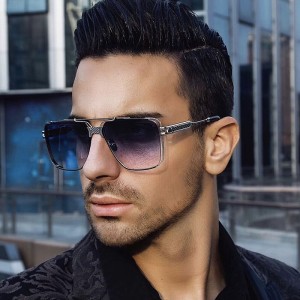 2023 New Steampunk Sunglasses for Men, Retro Box Edge Sunglasses for Men, Wholesale Shapes