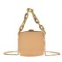 Metal Small Bag 2024 Korean Edition Fashion Thick Chain Handheld Personalized Ins Girls' Chain Single Shoulder Box Bag Trendy