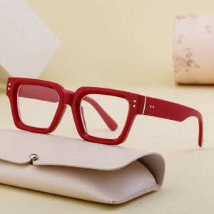 2024 New European and American Fashion Box Glasses for Women Can be Paired with Myopia Flat Glasses for Men Optical Frame Cross border Wholesale