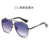 Retro Toad Mirror Sunglasses for Men's Trendy 2022 New Large Frame Double Beam Sunglasses for Men Sunglasses