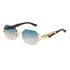 Retro imitation wood grain leopard leg sunglasses men's square edged driving sunglasses cross-border wholesale shapes